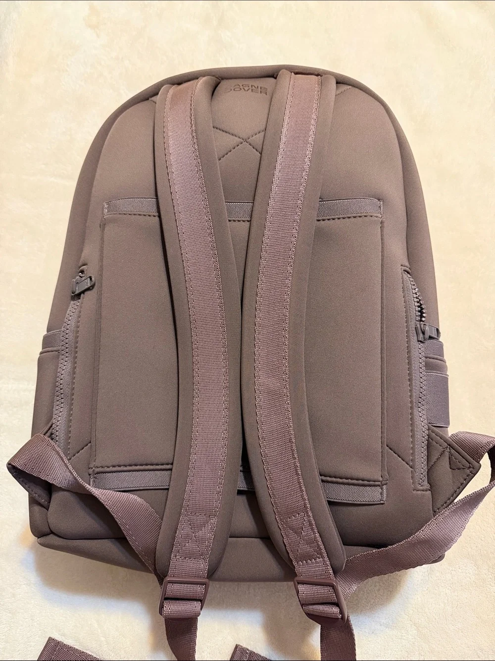 Dagne Dover Taupe Mini Neoprene Backpack